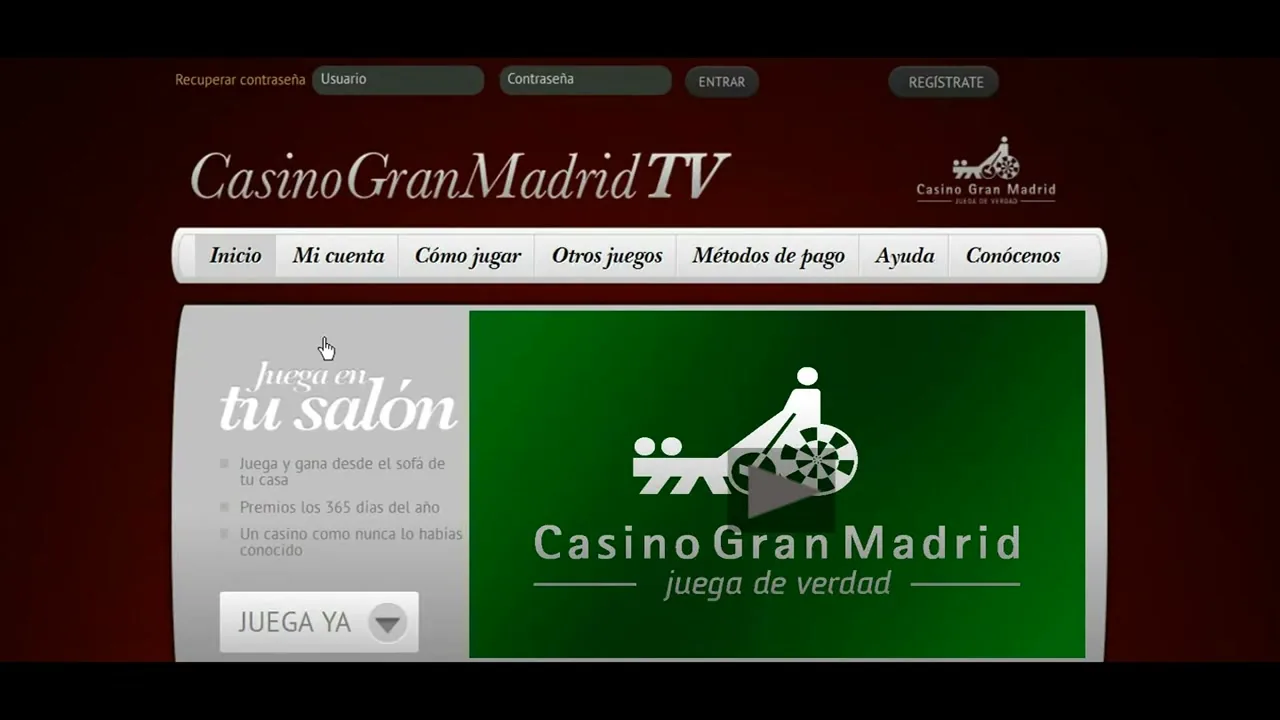 Ruleta en vivo en Casino Gran Madrid Online