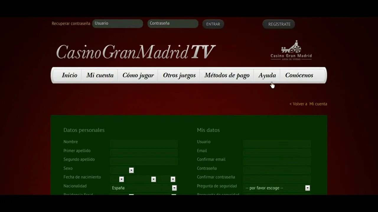Ruleta en vivo en Casino Gran Madrid Online