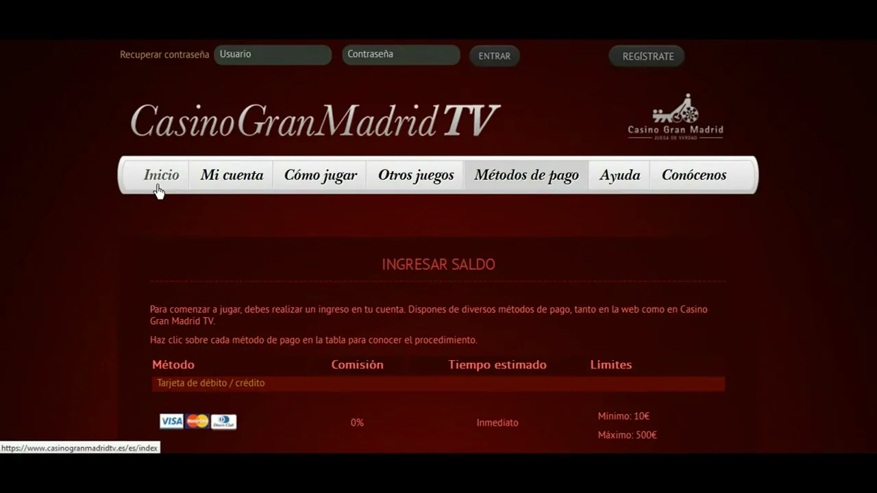 Ruleta en vivo en Casino Gran Madrid Online