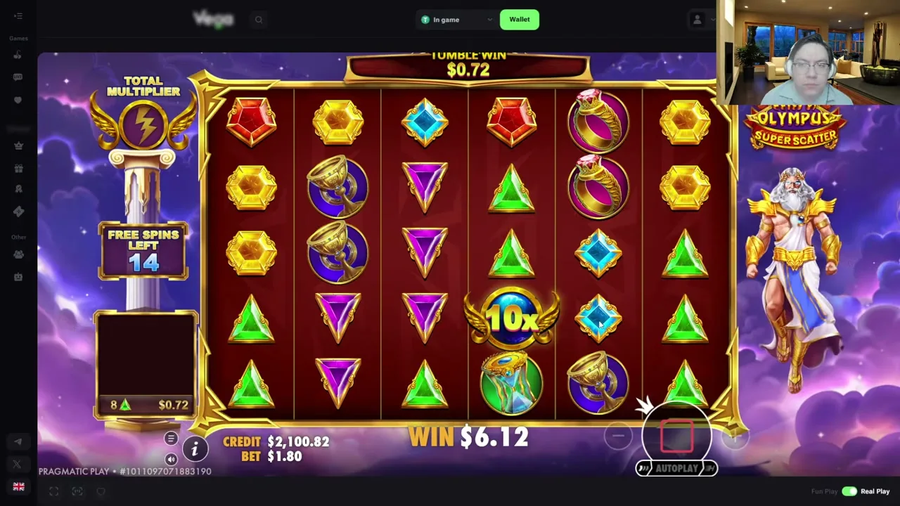 Ruleta en vivo en Gates of Olympus Super Scatter