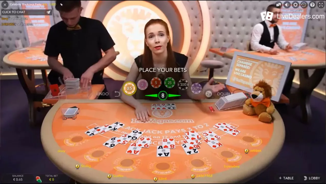Ruleta en vivo en LeoVegas
