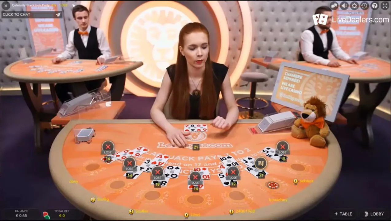 Ruleta en vivo en LeoVegas
